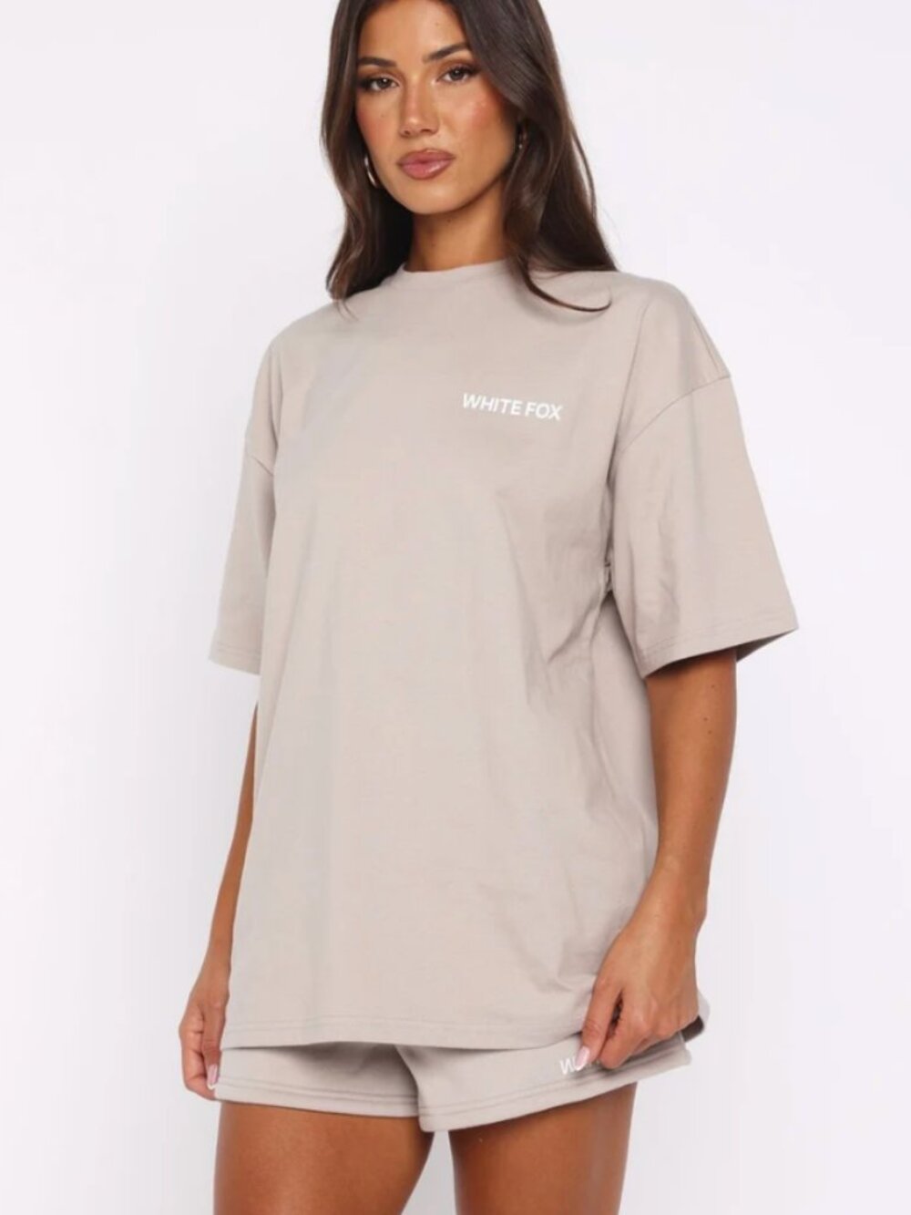 White Fox Core Classic Oversized Tee (Moon) - Picture 2 of 5